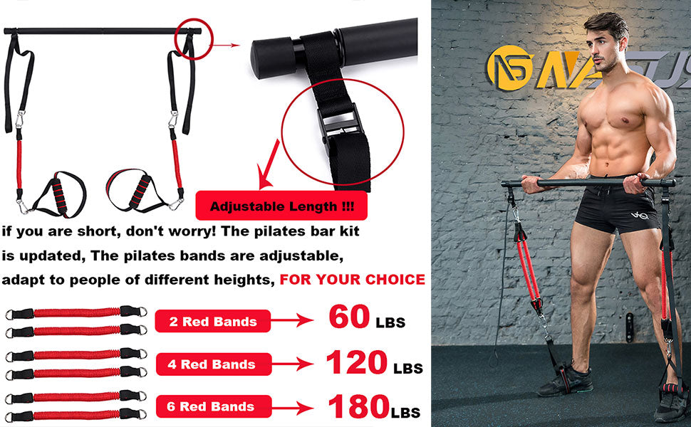 Adjustable length resistance online bands