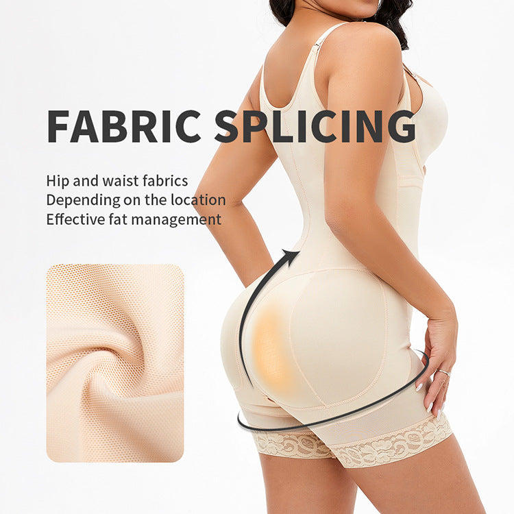 Shop Generic Women's Open Bust Corset Body Shaper Thigh Reducer Firm Tummy  Control Shapewear Bodysuit Fajas Colombianas Slimming Underwear Online