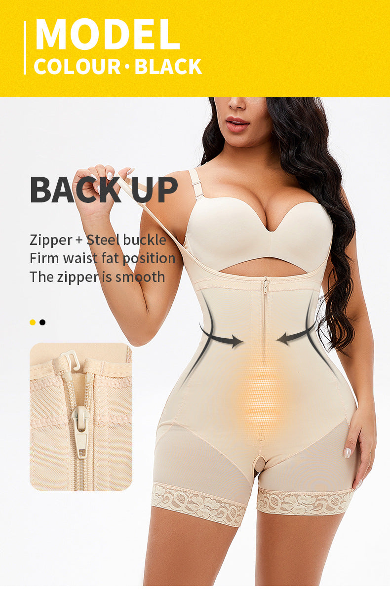 LBECLEY Womens Lingerie Top Women Shapewear for Women Fajas Colombianas  Body Shaper Zipper Open Bust Bodysuit Bra Strapless Bodysuit Push Up Bras  for