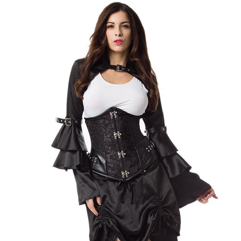 Corset Vogue Victorian Gothic Over Bust corset for Women (Black