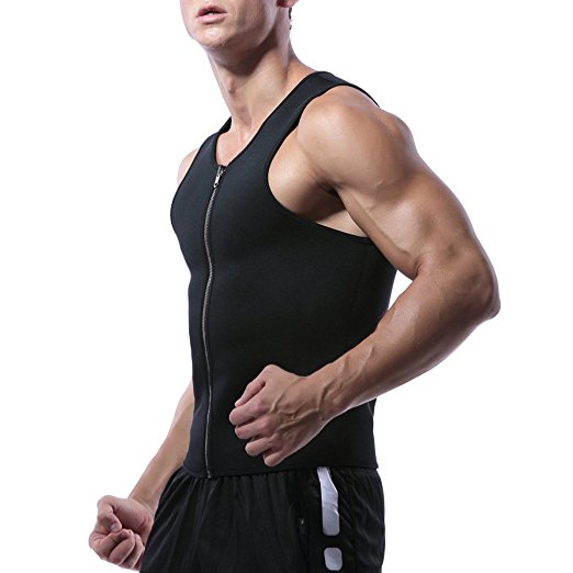 in Stock Compression Zipper Neoprene Slimming Body Shaper Workout Tank Top  Waist Trimmer Vest for Men - China Waist Trimmer Vest and Slimming Body  Shaper price